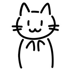 手書きの猫のイラスト