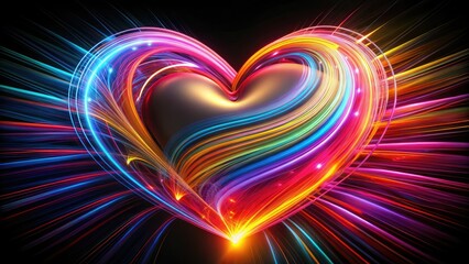 Mesmerizing long exposure clipart of Corazon 5 on a white background, featuring 3D rendering. Perfect for creative projects, available in alpha PNG format for graphic design.