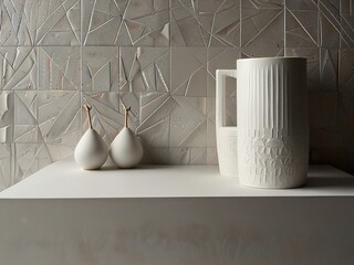 vases on the wall