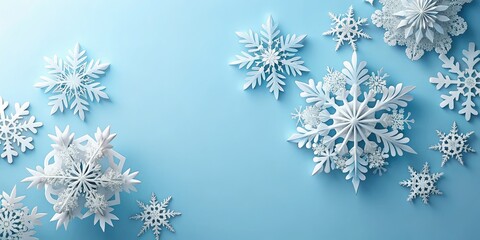christmas background with snowflakes