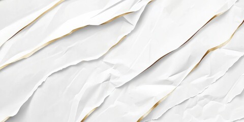 Obraz premium Creative banner with elegant metallic foil accents and textured white background for modern designs
