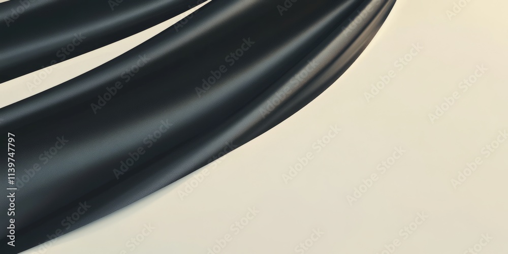 Poster banner featuring metallic foil strips with a contrasting empty space ideal for promotional use
