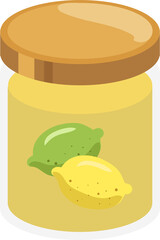 Illustration of Lemon Jam Jar