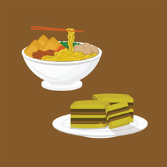Indonesian Food Illustration