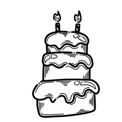 illustration of a cake