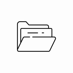 file fodler icon sign vector