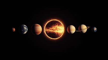 Solar System Planets and Sun: A Cosmic Alignment