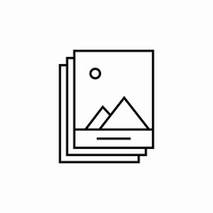 photo album icon sign vector