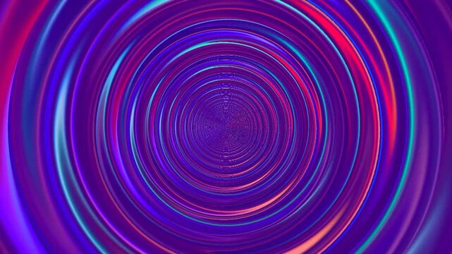 A colored suction tunnel. A flight into the unknown. The abstract movement of a whirlpool. Centrifugal movement in the wormhole.