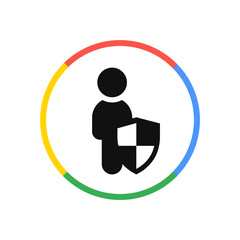 Person with Shield Icon
