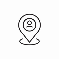 user location icon sign vector