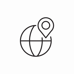 world location icon sign vector