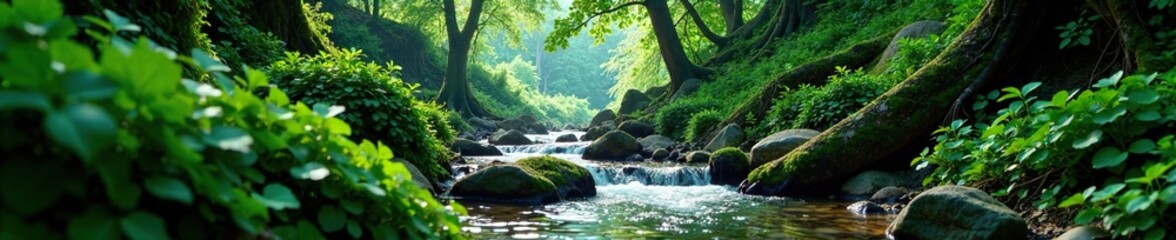 Dense undergrowth overflows from the Kodori gorge, woodland, boxwood