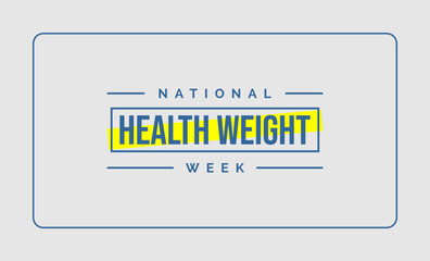 National Health Weight Week Holiday Concept