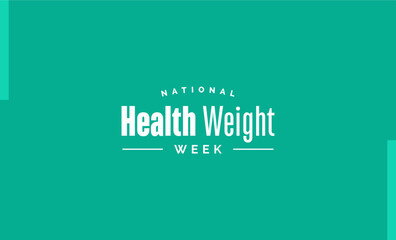 National Health Weight Week Holiday Concept