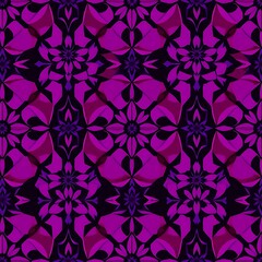 Purple Floral Kaleidoscope 