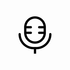 microphone voice icon sign vector