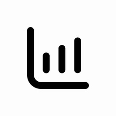 statistics chart icon sign vector