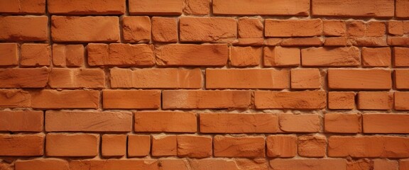 Fototapeta premium Closeup of suede fabric on bright orange matte background showcasing intricate brick texture details, texture, brick texture