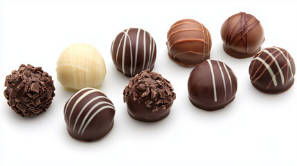 Fototapeta premium Delightful Chocolate Truffles Assortment 