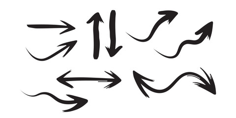 set of vector Grunge Arrows collection and design elements