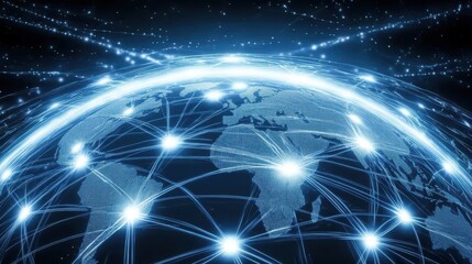 Fototapeta premium World Wide Web and Global Network Connections