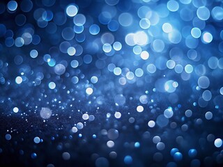 Stunning abstract navy blue background with a bokeh effect, perfect for text insertion. Celebrating the 2020 Color of the Year, it&rsquo;s great for design projects.