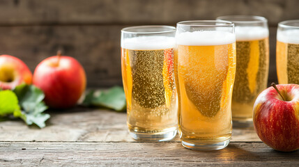 Fototapeta premium Crisp Apple Cider Delight 