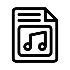 audio file line icon