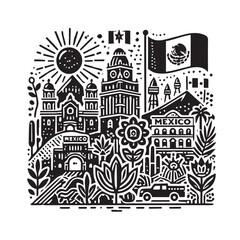 Mexico svg vector design