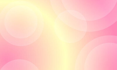 abstract background. Minimalist banner background, pastel colors, yellow and pink gradations. Geometric circle effect style.