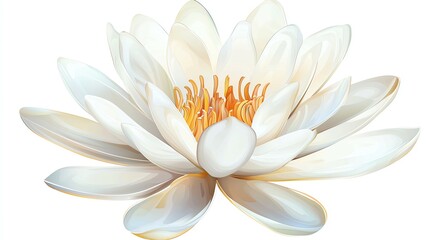 white lotus flower blooming white lotus flower pure white lotus flower on calm background ,white lotus flower for meditation, pure white lotus art, serene lotus flower design