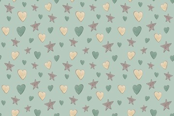 Seamless Pattern with toddler wood toys. Hand drawn illustration baby car and rattle. Watercolor seamless background for Kids. Print for childish textile or wallpaper