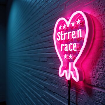 Rosa-Gl?hende Neon-Wellen mit knetbaren Plastikmassen und Wellenmustern, helligkeit, Wellenlinien