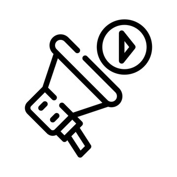 recommend clip art: megaphone line icon