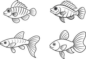 set of fish