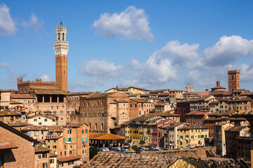 view of Siena in Tuscany