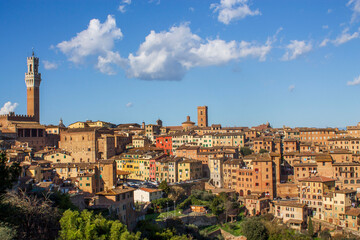 view of Siena in Tuscany