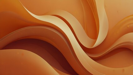 orange background with fluid gradient wavy shapes Generative AI