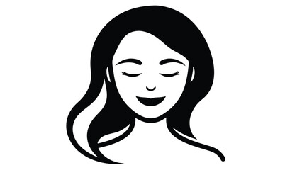 Woman’s Face with One Eye Closed
