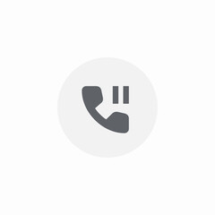 call pause icon sign vector