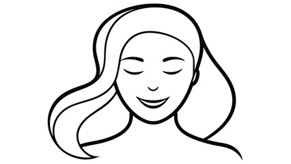 Woman’s Face with One Eye Closed