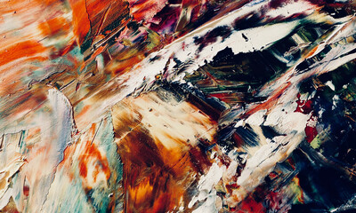 Abstract art background . Hand painting artwork on canvas .