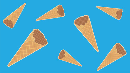 waffle vector background vector illustration