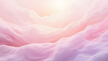 Abstract background featuring soft waves in shades of purple, pink, and gold with a smooth flowing design