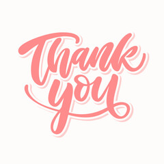 Obraz premium Thank You handwritten inscription vector illustration (9)