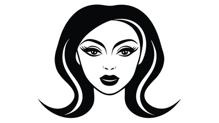 Woman's Face with Bold Eyelashes