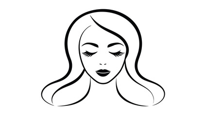 Woman's Face with Bold Eyelashes