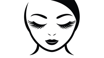 Woman's Face with Bold Eyelashes