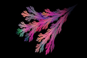 Computer generated fractal pattern and shape